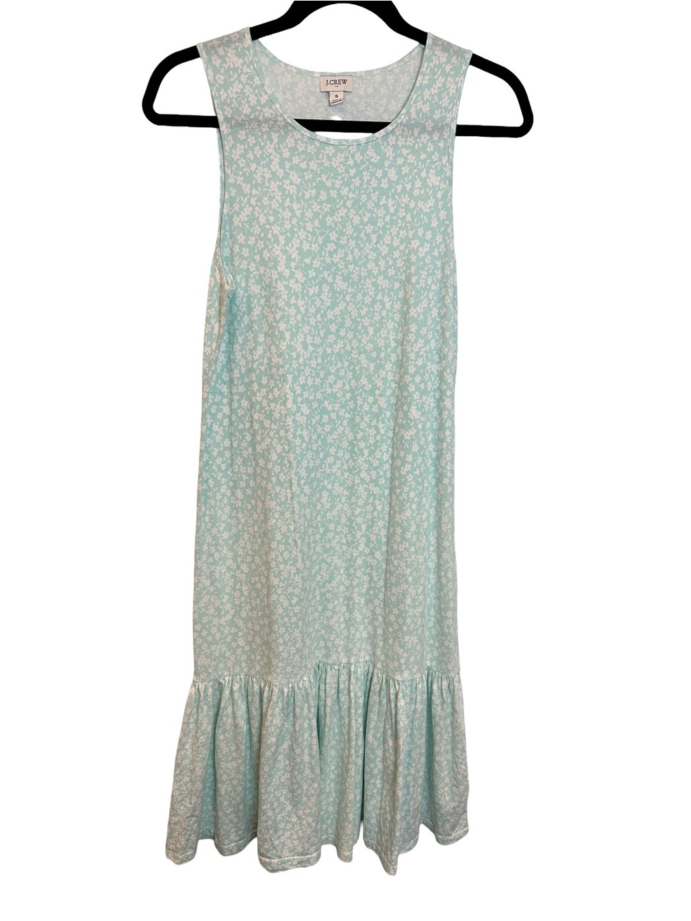 J. Crew Factory Blue Floral Midi Dress